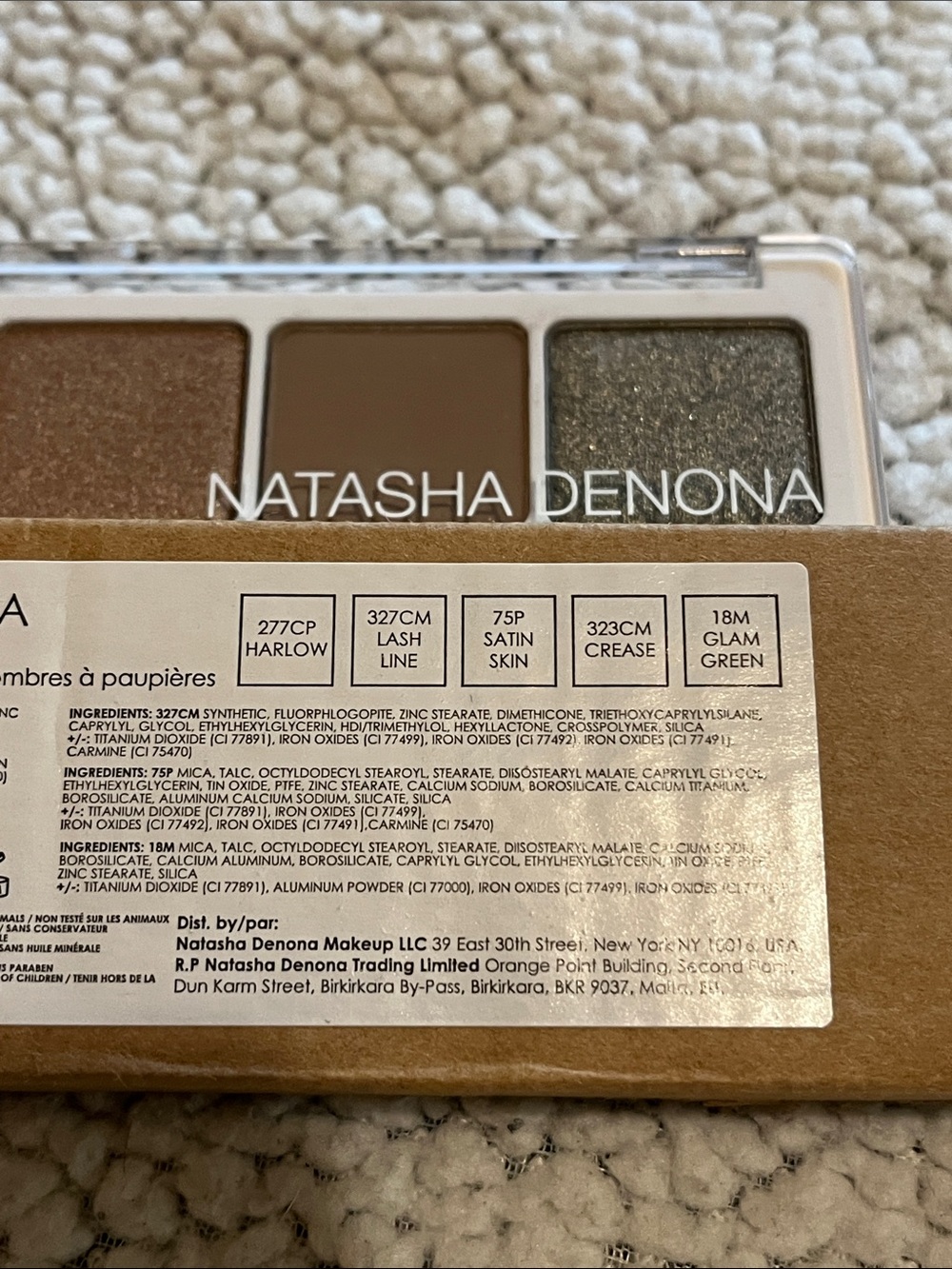 Natasha Denona Brown & Gold Mini Eyeshadow Palette - Warm Neutral Shades - Picture 3 of 4